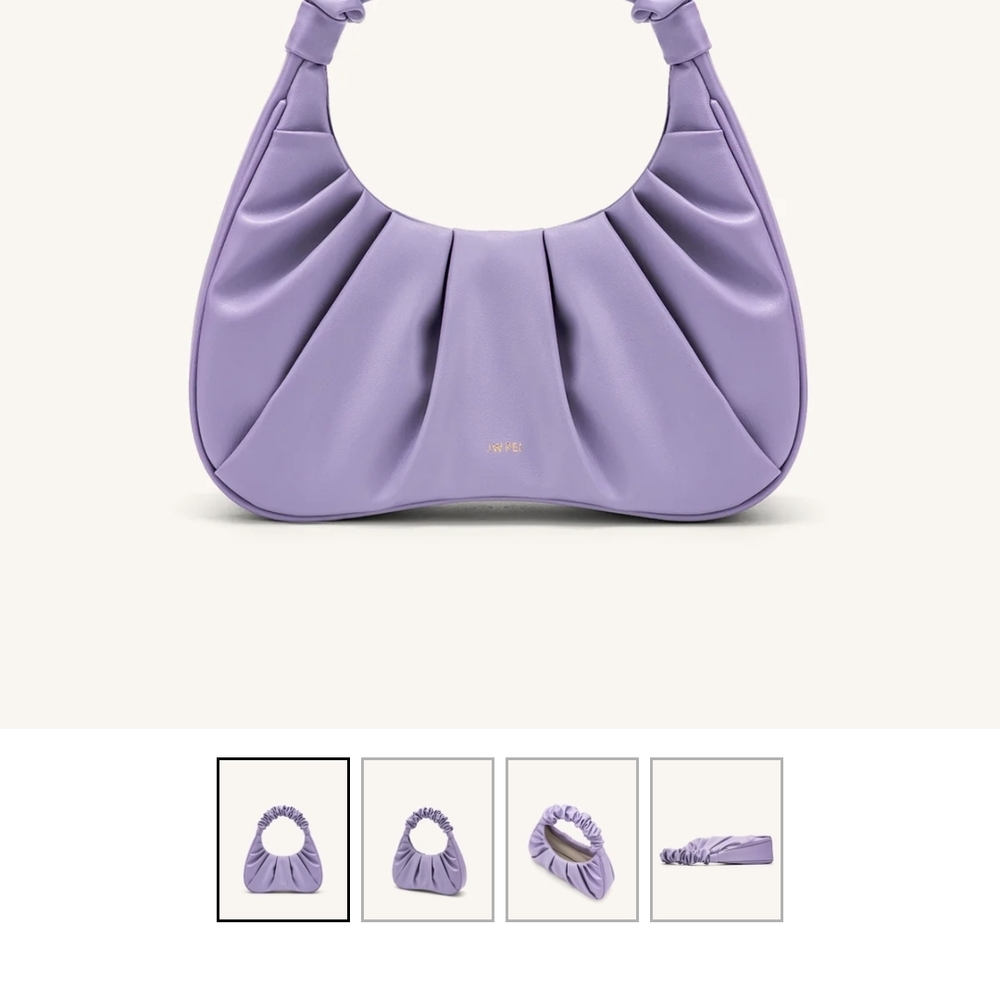 JW PEI Lilac Pleated Shoulder Bag